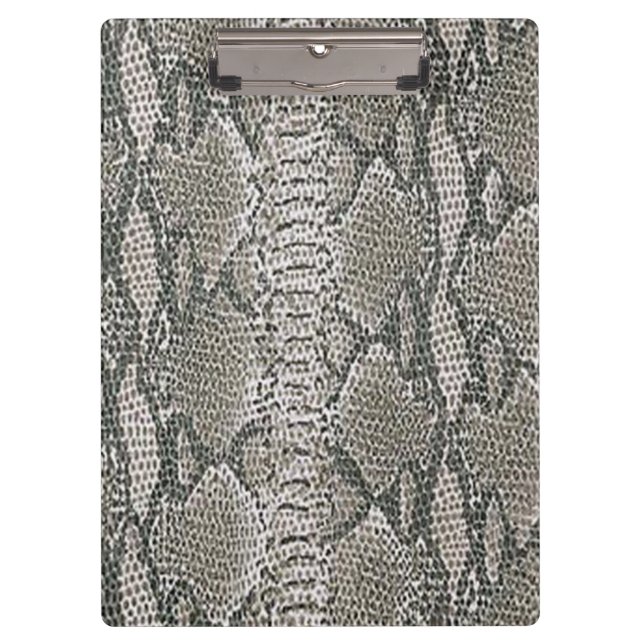 Silver Snake Skin Clipboard (Front)