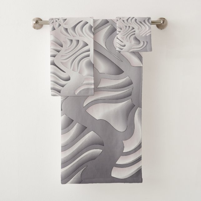 silver snowflake bath towel set (Insitu)