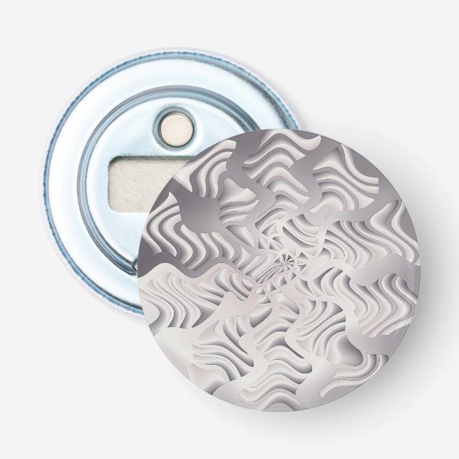 silver snowflake bottle opener (Front)