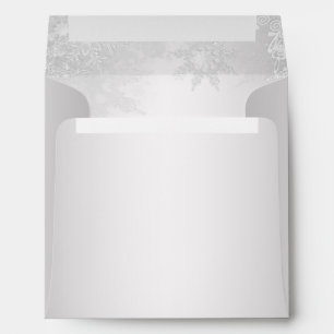 Silver Snowflake Christmas Envelopes