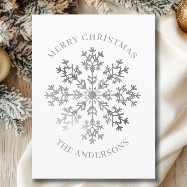  Silver Snowflake Christmas  Postcard (Creator Uploaded)