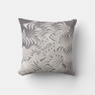 silver snowflake cushion