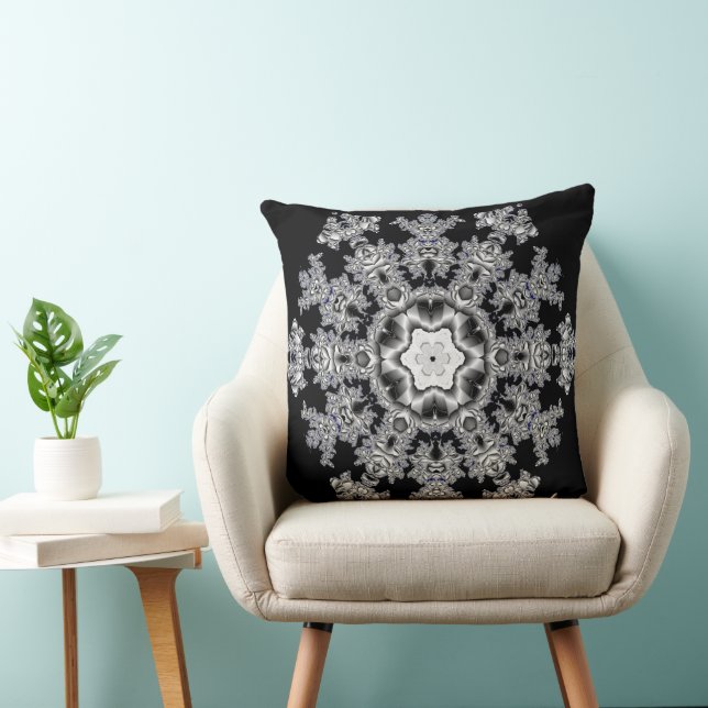 Silver Snowflake Cushion (Chair)