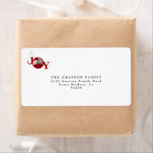 Silver Snowflake Merry Christmas Joy Photo Holiday