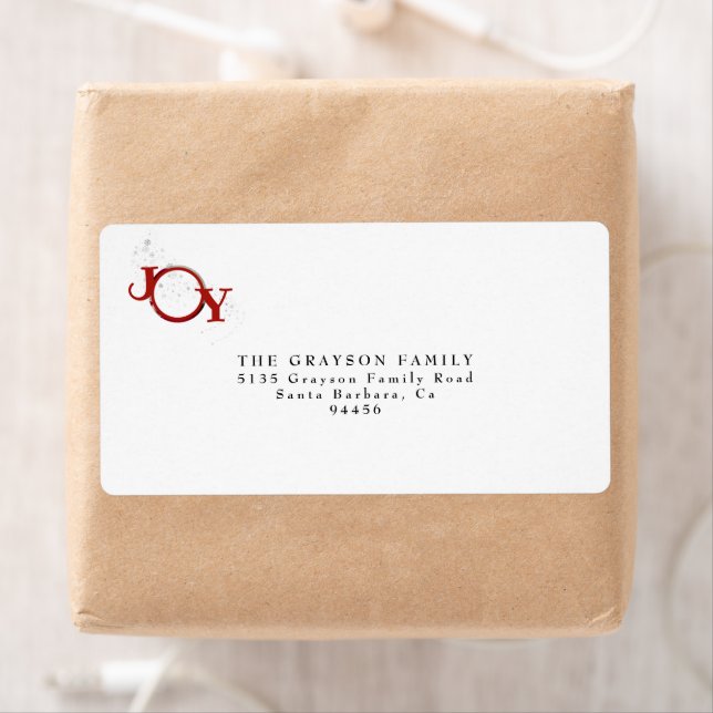 Silver Snowflake Merry Christmas Joy Photo Holiday (Insitu)