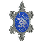 Silver Snowflake Ornament