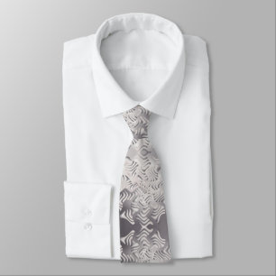 silver snowflake tie