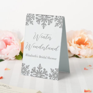 Silver Snowflake Winter Bridal Shower