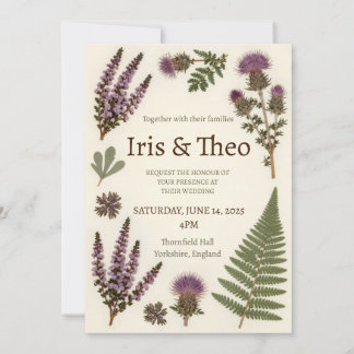 Silver Snowflake Winter Wonderland Elegant Wedding Invitation
