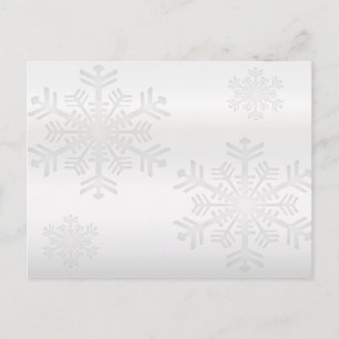Silver Snowflakes 1 - Holiday Postcard