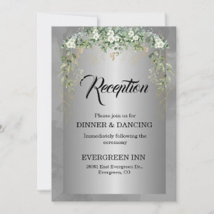 Silver Soirée: A Blooming Blue Affair Invitation