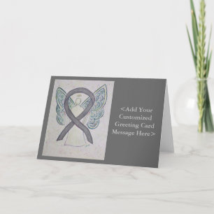Silver Sparkle Awareness Ribbon Angel Cards