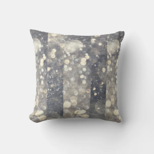 Silver Sparkle Glitter Glamour Glam Modern Trendy Cushion