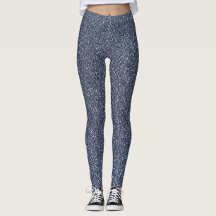 Silver Sparkle Glitter Leggings