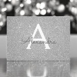 Silver Sparkle Glitter Sweet 16 Save the Date<br><div class="desc">Silver Sparkle Glitter Sweet Sixteen Monogram Name and Initial Birthday Party Save the Date Invitation. This invitation is perfect for the Silver Sparkle Glitter Sweet 16 Birthday Party looking to celebrate in Pink Rose Gold.</div>