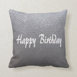 Silver Sparkle Leather Look  DIY add TEXT IMAGE Cushion