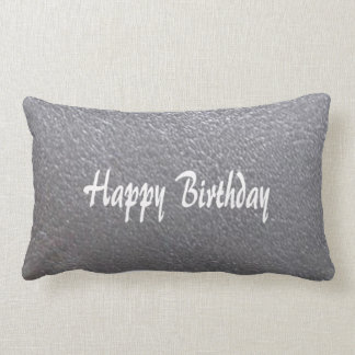 Silver Sparkle Leather Look  DIY add TEXT IMAGE Lumbar Cushion