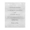 Silver sparkle modern budget wedding invitation