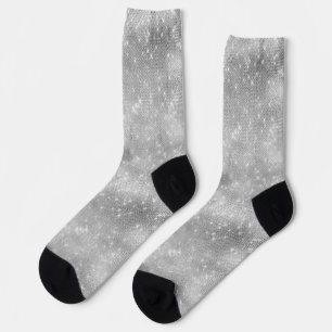 Silver Sparkle Socks