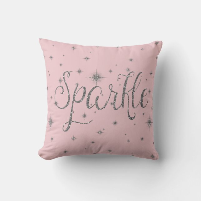 Silver Sparkles Cushion (Front)