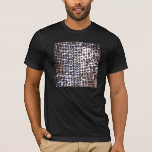 Silver Sparkling Sequin Look T-Shirt