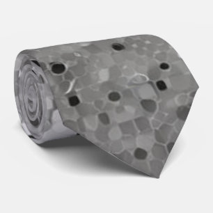 Silver Sparkling Sequin Neck Tie