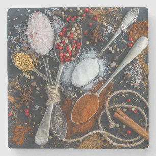 Silver Spoons & Spices Stone Coaster