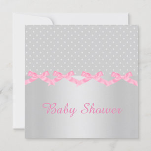 SILVER SPOT BABY SHOWER INVITATION