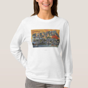 Silver Springs, Florida - Large Letter Scenes 2 T-Shirt
