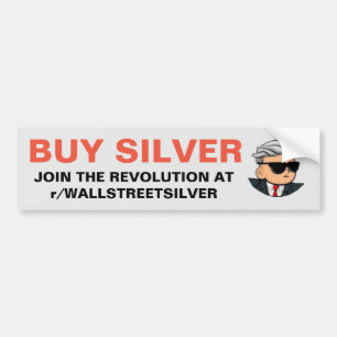 Silver Squeeze Bumper Sticker