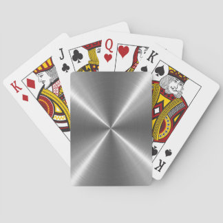 Silver Stainless Steel Metal Playing Cards