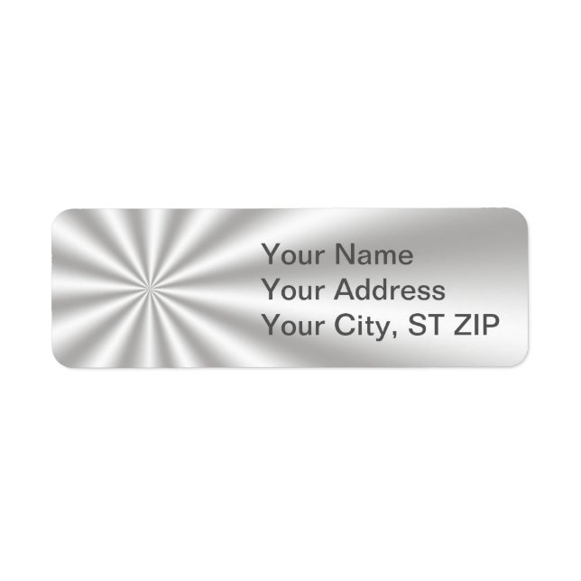 Silver Starburst Address Labels (Front)