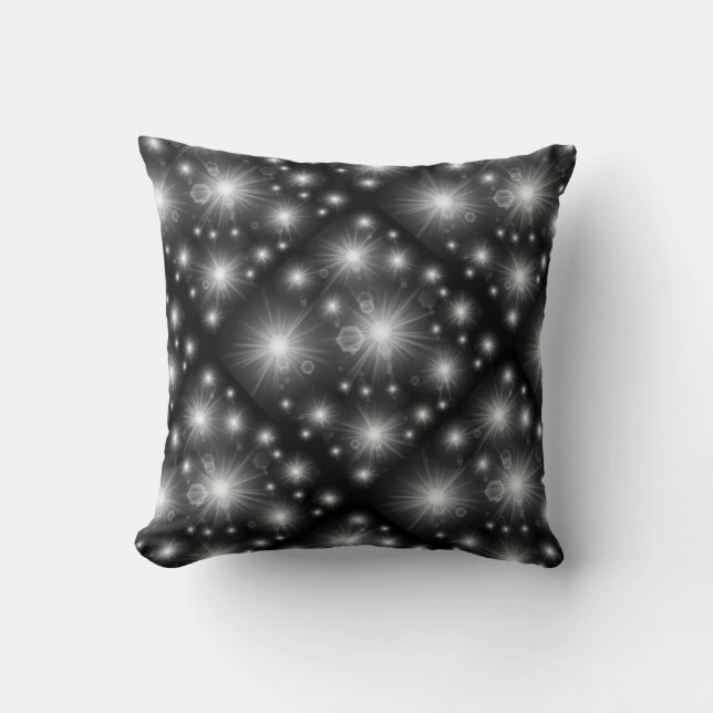 silver stars cushion (Front)