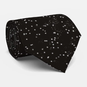 Silver Stars Unique and Fun Tie