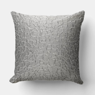 Silver Steel Metal Cushion