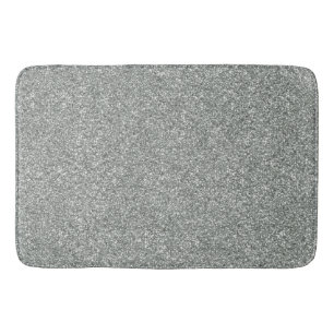 Silver Stone Gary Gold Marble Purple Glitter Bath Mat