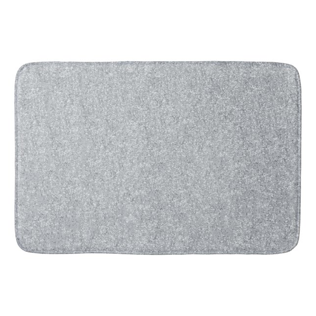 Silver Stone Gary Gold Marble Purple Glitter Bath Mat (Front)