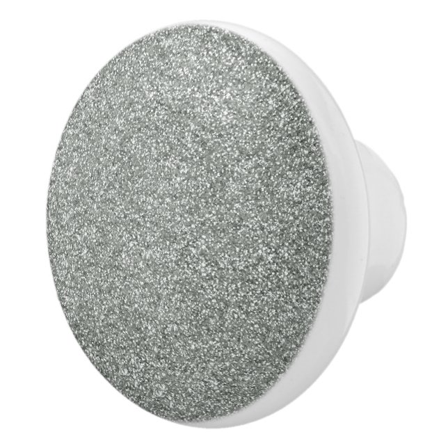 Silver Stone Gary Gold Marble Purple Glitter Ceram Ceramic Knob (Right)