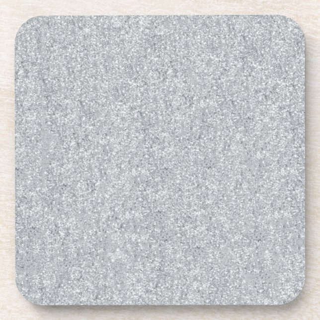 Silver Stone Gary Gold Marble Purple Glitter Coaster (Front)