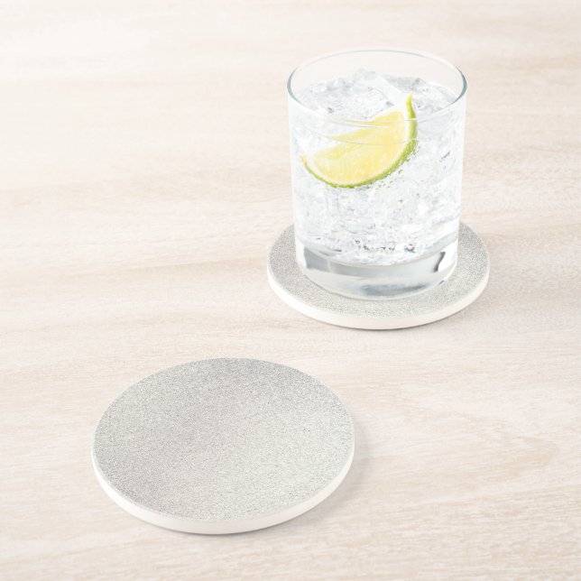 Silver Stone Gary Gold Marble Purple Glitter Coaster (Side)