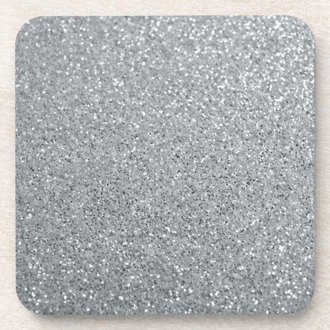 Silver Stone Gary Gold Marble Purple Glitter Coaster (Front)