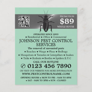 Silver Strip - Black Cockroach - Pest Control Flyer