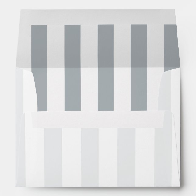 Silver Stripes  Envelope (Back (Bottom))