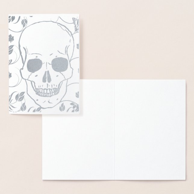 SILVER SUGAR SKULL REAL Foil Card (Display)