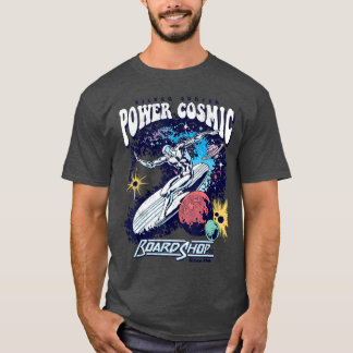 Silver Surfer Power Cosmic Board Shop T-Shirt