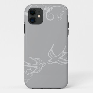 Silver Swallow iPhone Cover