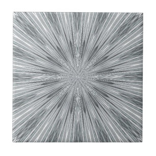 Silver Swirl Ceramic Tile