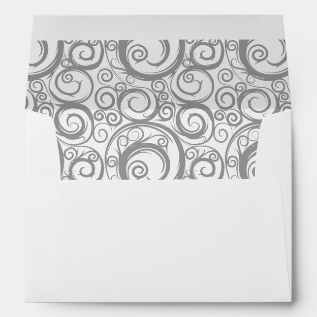 Silver Swirl Envelope (Back (Bottom))