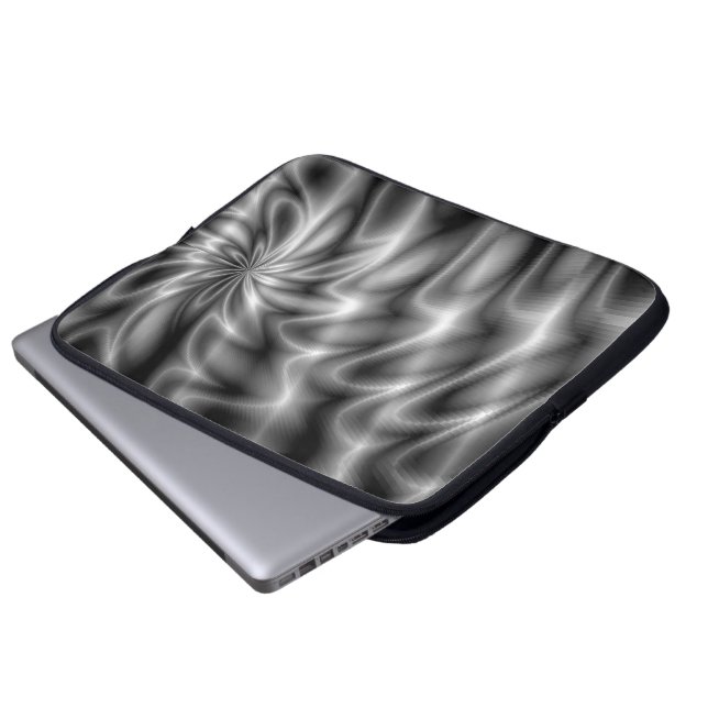Silver Swirl Laptop Sleeve (Front Bottom)