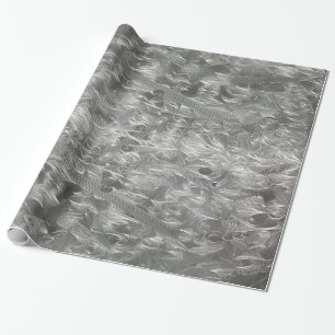 Silver Swirl pattern design Wrapping Paper